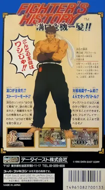 Fighter's History - Mizoguchi Kikiippatsu!! (Japan) box cover back